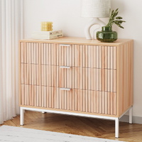 Artiss 3 Chest of Drawers  - LURA Pine
