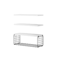 Artiss Floating Wall Shelf Set of 3 White