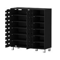 Artiss Shoe Rack Cabinet 6 Tier Storage Shelf Black