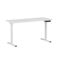 Artiss Electric Standing Desk 140cm Adjustable Height Motorised Home Office Desk White