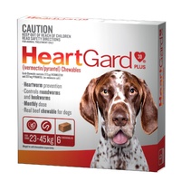 Heartgard 30 Plus Dog 23-45kg Brown 6pk