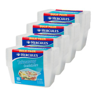 Hercules Takeaway Food Containers 10pk x 1000ml x4