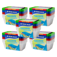 Hercules Takeaway Food Containers 12pk x 750ml x5