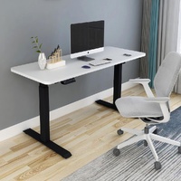 Standing Desk Height Adjustable Sit White Stand Motorised Dual Motors Frame