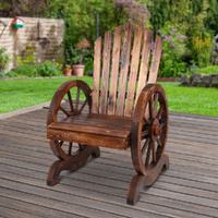 Wagon Wheels Rocking Chair - Brown