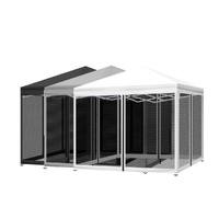 Gazebo 3x3 Marquee Pop Up Tent Outdoor Canopy Wedding Mesh Side Wall