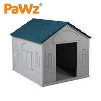 Dog Kennel Outdoor Indoor Pet Plastic Garden Large House Weatherproof Outside