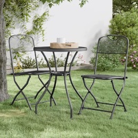 Garden Dining Set Expanded Metal Mesh Anthracite