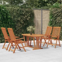 Garden Dining Set Solid Wood Eucalyptus