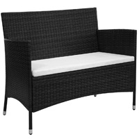 Garden Bench 100 cm Poly Rattan
