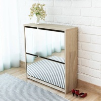 Shoe Cabinet 2-Layer Mirror