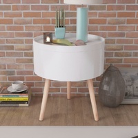 Howell Side Table with Serving Tray Round 39.5x44.5 cm