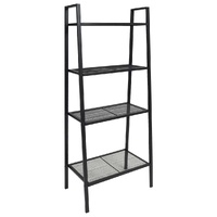 Ladder Bookcase 4 Tiers Metal