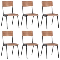 Dining Chairs Brown Plywood