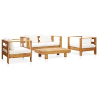 Garden Lounge Set with Cushions Solid Acacia Wood