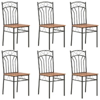 Dining Chairs Brown MDF