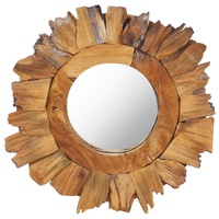 Wall Mirror Teak Round