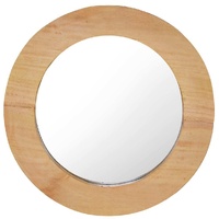 Wall Mirror Teak Round