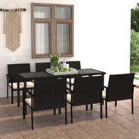 Garden Dining Set Poly Rattan