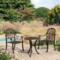 3 Piece Bistro Set Cast Aluminium