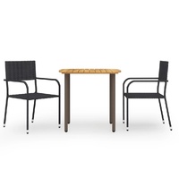 Garden Dining Set Poly Rattan