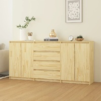 Doraville Side Cabinets 3 pcs Solid Pinewood