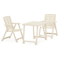 3 Piece Folding Bistro Set Plastic