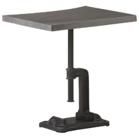 Rosenberg Side Table 45x35x48 cm Solid Acacia Wood & Cast Iron