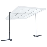 Gazebo with Tiltable Sliding Roof 350x253x196 cm