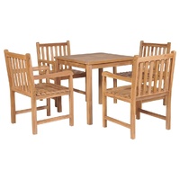 Outdoor Dining Set Solid Teak Wood