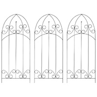 Plant Climbing Racks 3 pcs Black 40x100 cm Iron