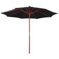 Parasol with Wooden Pole 300x258 cm