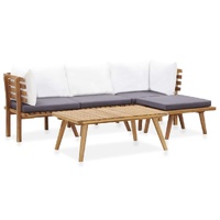 Garden Lounge Set Solid Wood Acacia