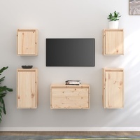 Hamilton TV Cabinets 5 pcs Solid Wood Pine