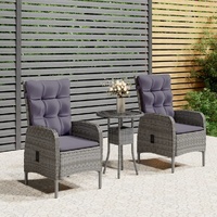 Garden Bistro Set Poly Rattan