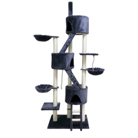 244 cm XL Multi Level Cat Scratching Post Tree Scratcher Pole