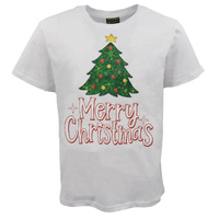 New Funny Adult Xmas Christmas T Shirt Tee Mens Womens 100% Cotton Jolly Ugly, Tree (White) B