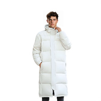 abbee Winter Hooded Overcoat Long Jacket Stylish Lightweight Quilted Warm Puffer Coat