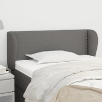 Headboard with Ears Dark Grey Fabric