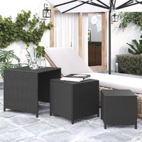 Nesting Tables 3 pcs Poly Rattan