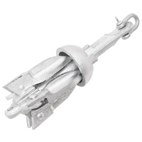 Folding Anchor Silver Malleable Iron