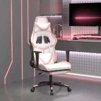 Massage Gaming Chair with Footrest Leather