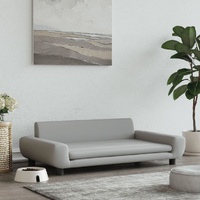 Dog Bed Light Grey Velvet