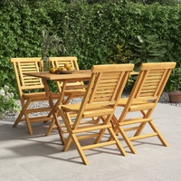 Garden Dining Set Solid Wood Teak