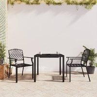 Garden Dining Set Anthracite Steel