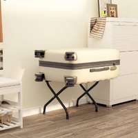 Luggage Rack with Backrest Black