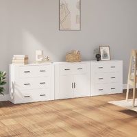 Sideboards 3 pcs Engineered Wood
