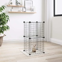Pet Cage Black 35x35 cm Steel