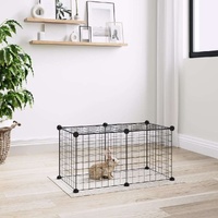 Pet Cage Black 35x35 cm Steel