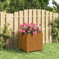 Planter with Legs Rusty Corten Steel